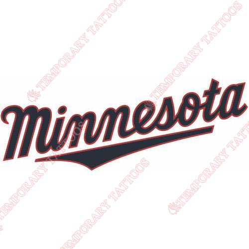 Minnesota Twins Customize Temporary Tattoos Stickers NO.1725